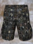 Monster Mash Retro Movie Horror Cargo Shorts