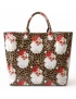 Retro Vintage Santa Leopard PVC Tote Bag
