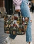 Monster Mash Retro Movie Horror PVC Tote Bag