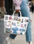 White Christmas PVC Tote Bag