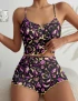 Dungeon Crawler Carl Bow Detail Ribbed Knit Pajama Set For Women