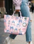 Chinoiserie Nutcracker Christmas PVC Tote Bag