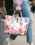 White Christmas PVC Tote Bag