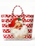 Striped Santa PVC Tote Bag