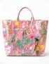 Preppy Tropical Golf Girls PVC Tote Bag