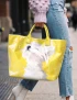 Bichon Frise Dog PVC Tote Bag