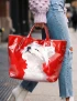 Bichon Frise Dog PVC Tote Bag