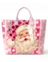 Pink Santa PVC Tote Bag