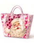 Pink Santa PVC Tote Bag