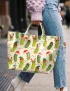 Funny Christmas Pickle  PVC Tote Bag