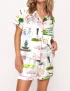 Charleston Silky Satin Pajama Set For Women