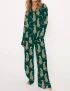 Cheetah Silky Satin Pajama Set For Women