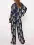 Cheetah Silky Satin Pajama Set For Women