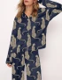 Cheetah Silky Satin Pajama Set For Women