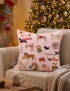 Christmas Dachshund Pillow Cover