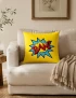 Bam Retro Comic Book Pillow Cover
