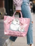 Funny Snowman Christmas PVC Tote Bag