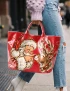 Reindeer Santa Boop PVC Tote Bag