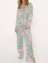 Pink Cheetah Silky Satin Pajama Set For Women