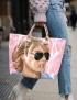 Steff McKee Pretty in Pink PVC Tote Bag