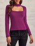sheshow Square-Neck Long-Sleeve Sweater For Women 