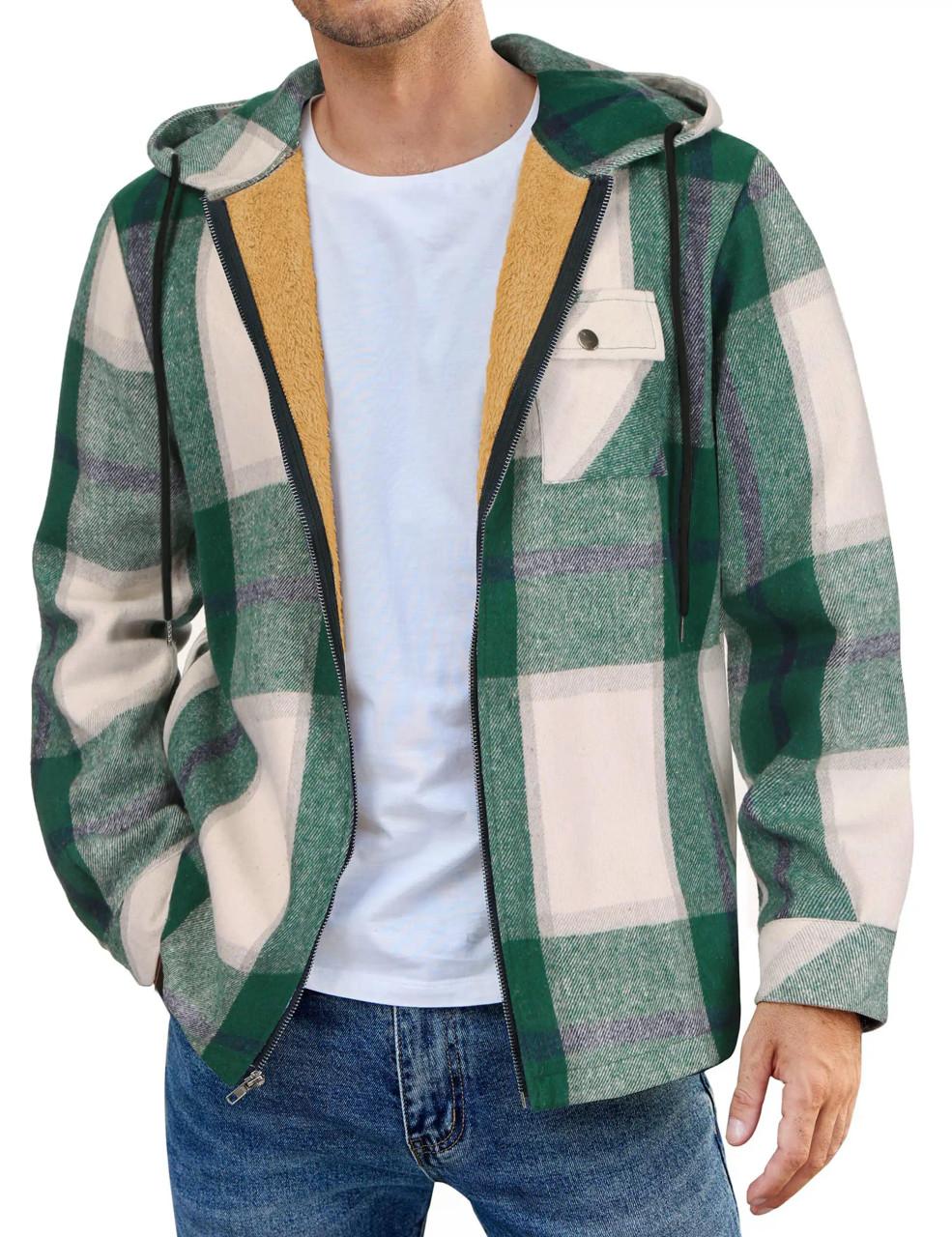 KIMZISU Plaid Check Flannel Zipup Jacket Kamado Tanjiro Haori 