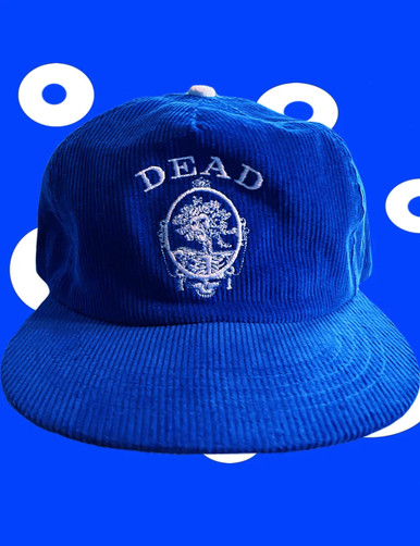 Rock Cool Blue Corduroy Hip-Hop Cap