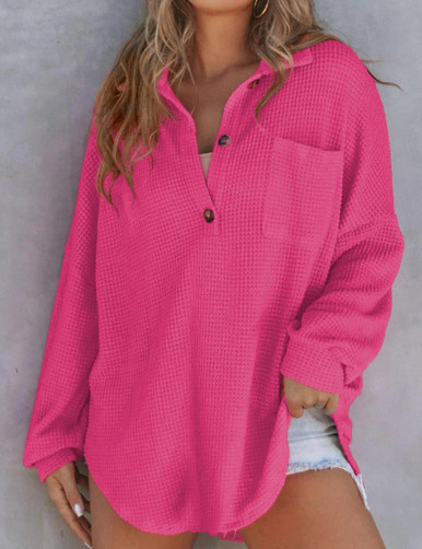 Slim Fit Oatmeal Wrinkled Button Knit Sweater Winte WM021