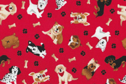 Dogs Assorted Red