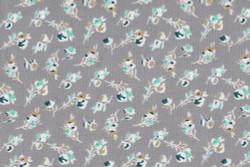 Flowers Mint Gray