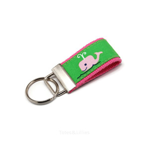 Cute Pink Whale Mini Key Fob Cute Pink Whale Mini Key Fob
