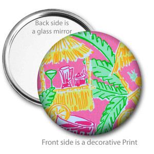 Tiki Hut Pocket Mirror