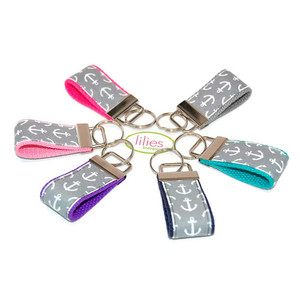 Grey Anchor Mini Keychain You Pick Color Bag Tag  Finger Key Fob Preppy Nautical Gift Grey Anchor Mini Keychain You Pick Color Bag Tag  Finger Key Fob Preppy Nautical Gift