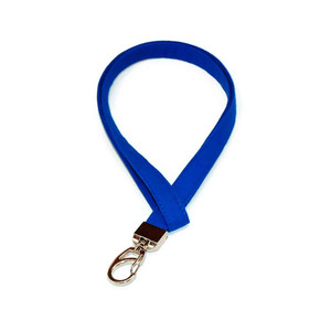 Royal Blue Solid Kona Fabric Lanyard Picture 1 Royal Blue Solid Kona Fabric Lanyard Picture 1