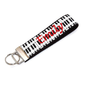 Piano keyboard Personalized Key Fob