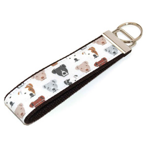 Pitbull Terrier Dogs Keychain Pitbull Terrier Dogs Keychain