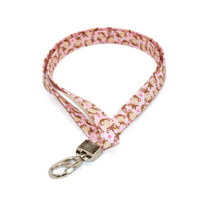 Monkey on Pink Lanyard Picture 1 Monkey on Pink Lanyard Picture 1