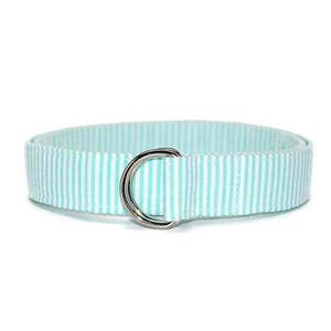 Aqua Seersucker Fabric Belt Aqua Seersucker Fabric Belt
