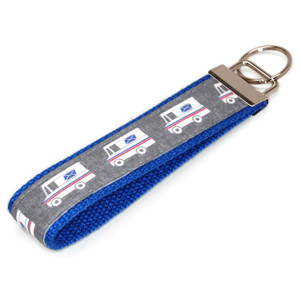 Mail Truck Gray Fabric Keychain Picture 1 Mail Truck Gray Fabric Keychain Picture 1