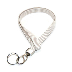 Khaki Seersucker Lanyard Picture 1 Khaki Seersucker Lanyard Picture 1