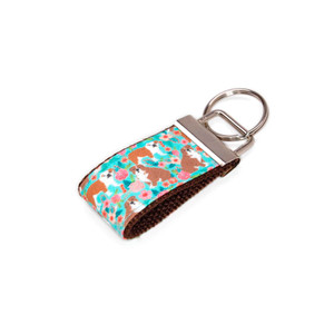 English Bulldog and Flower Mini Keychain Picture 1 English Bulldog and Flower Mini Keychain Picture 1