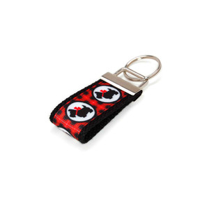Scotty Dog on Plaid Mini Keychain Picture 1 Scotty Dog on Plaid Mini Keychain Picture 1