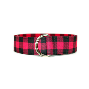 Buffalo Check Red Fabric Belt Picture 1 Buffalo Check Red Fabric Belt Picture 1
