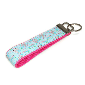 otters blue keychain in the wristlet size otters blue keychain in the wristlet size