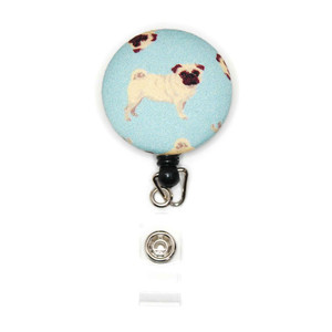 pug dog id badge reel picture 2 pug dog id badge reel picture 2