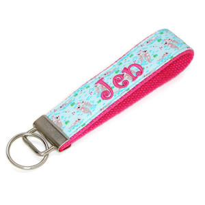 Otters in Love Keychain Personalized Monogram Picture 1 Otters in Love Keychain Personalized Monogram Picture 1