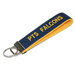 solid navy keychain with name and silver hardware solid navy keychain with name and silver hardware
