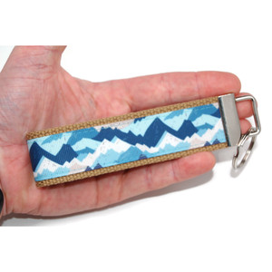 mountain ridges keychain in hand wristlet version mountain ridges keychain in hand wristlet version