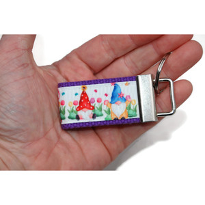 gnome keychain silver hardware in mini size gnome keychain silver hardware in mini size
