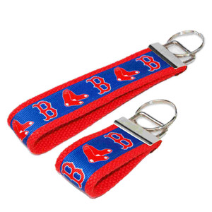 boston red sox keychain silver hardware in both wristlet and mini size boston red sox keychain silver hardware in both wristlet and mini size